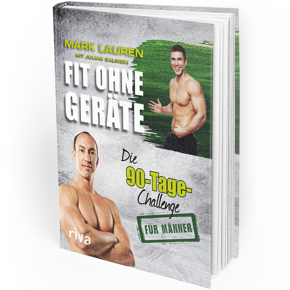 Fit ohne Geräte - Die 90-Tage-Challenge für Männer (Buch)  Fit ohne Geräte - Die 90-Tage-Challenge für Männer (Buch)