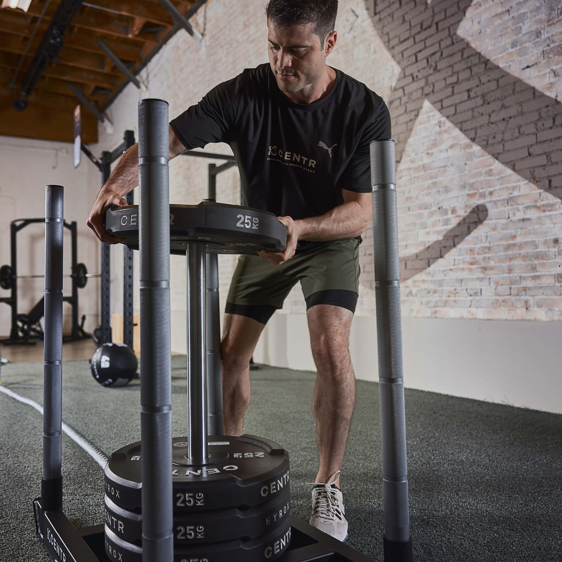 CENTR x HYROX Competition Interlocking Bumper Plate - 25 kg CENTR x HYROX Competition Interlocking Bumper Plate - 25 kg