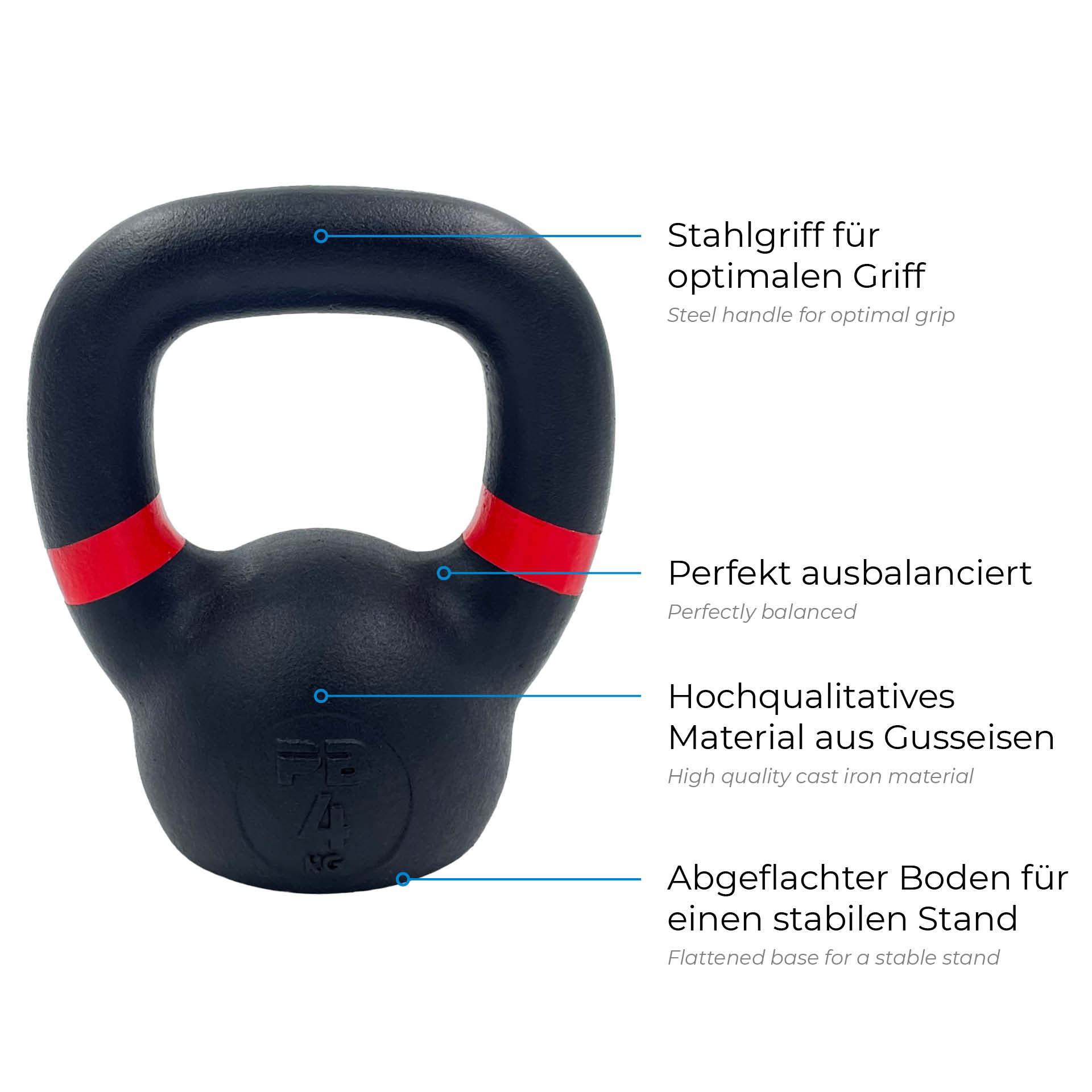 PB Strong Black Kettlebell 4 kg