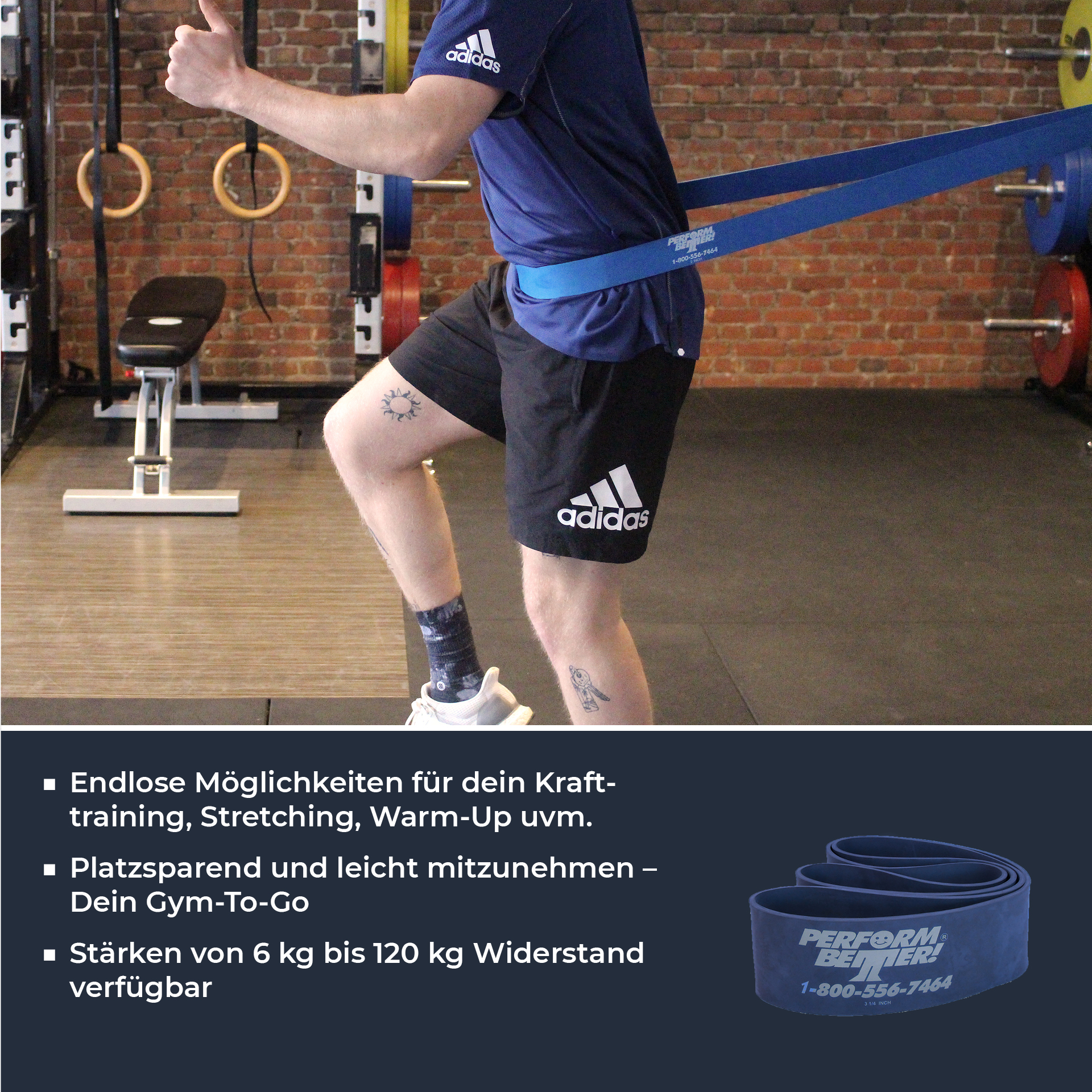 Superbands - 5 cm breit, 38 kg, blau (5mm dick) Superbands - 5 cm breit, 38 kg, blau (5mm dick)