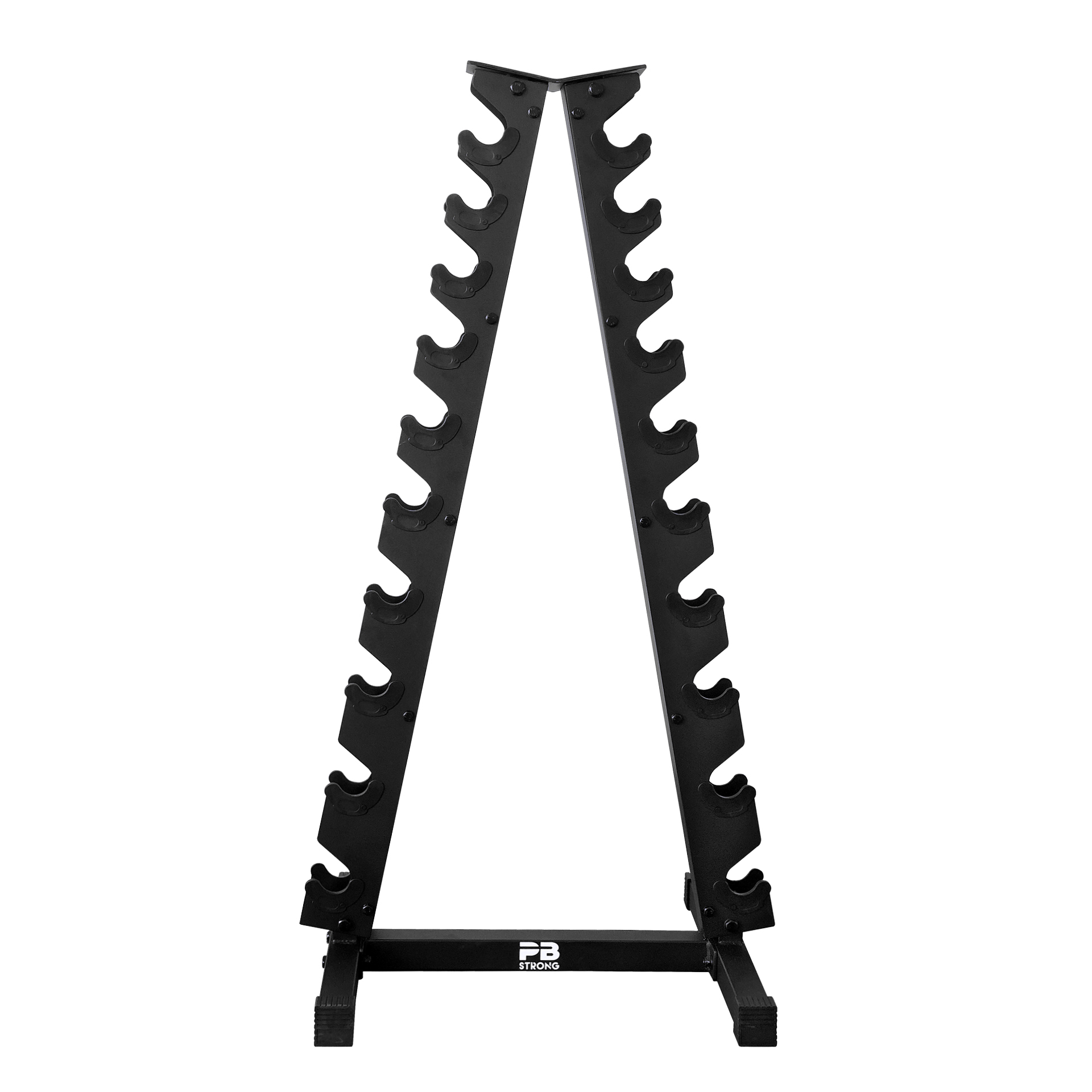 PB Strong Kurzhantelpyramide 10 Paar schwarz  PB Strong Kurzhantelpyramide 10 Paar schwarz