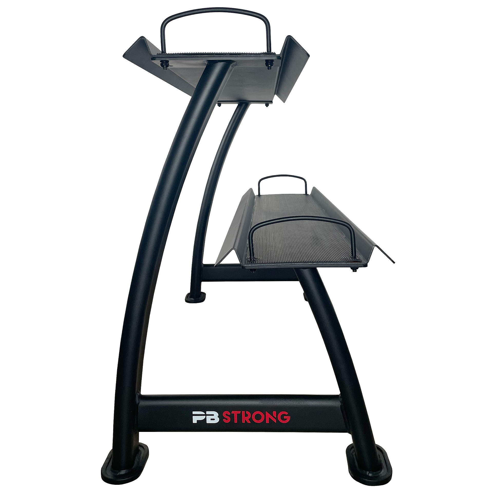 PB Strong Kettlebellregal 2-stufig Schwarz PB Strong Kettlebellregal 2-stufig Schwarz