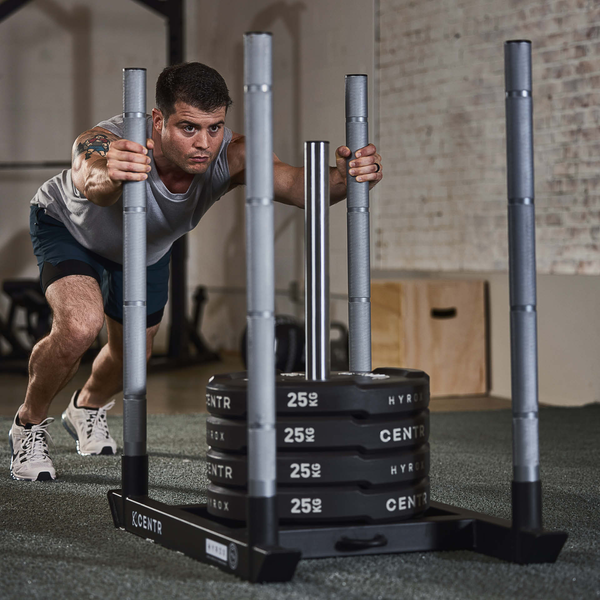 CENTR x HYROX Competition Interlocking Bumper Plate - 25 kg CENTR x HYROX Competition Interlocking Bumper Plate - 25 kg