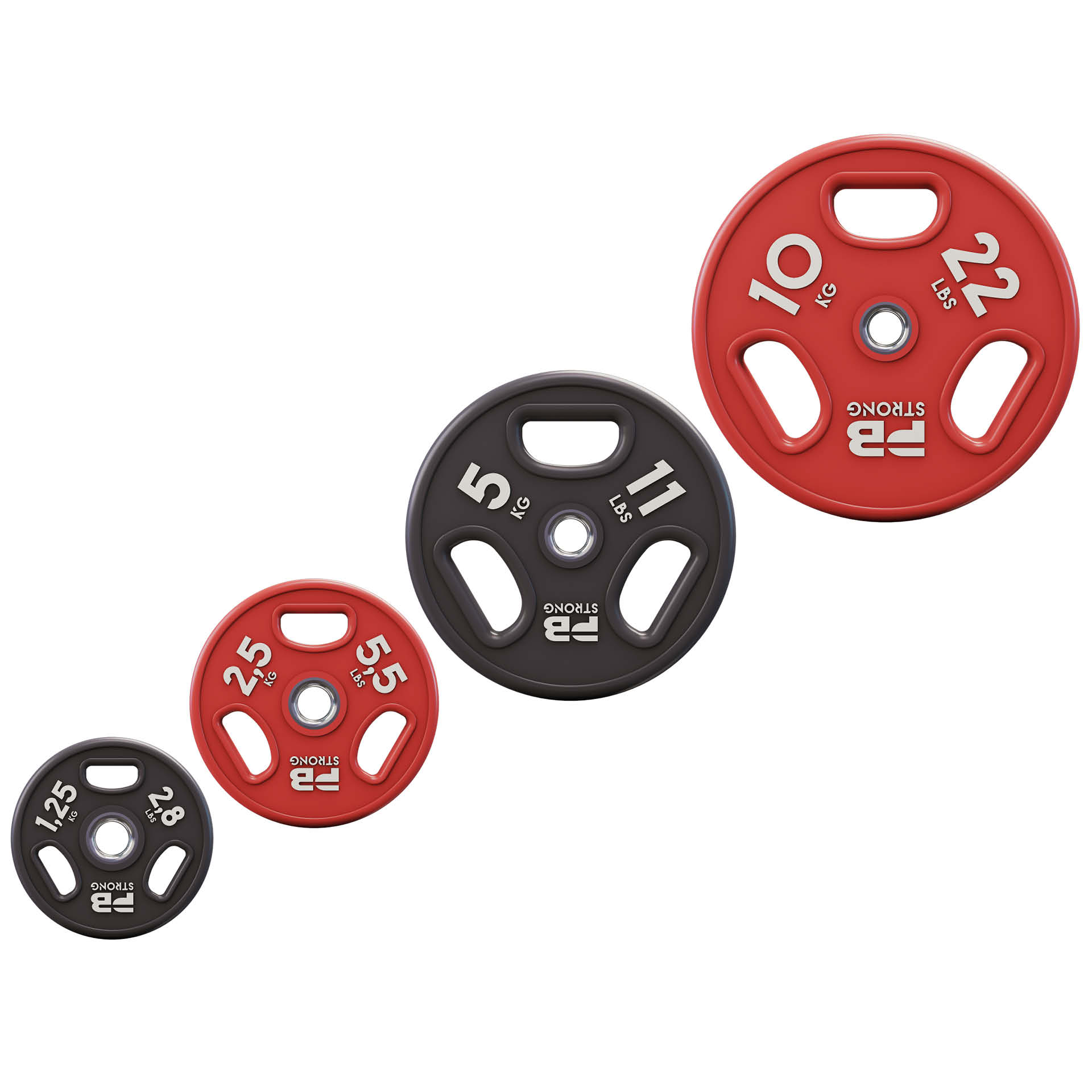 PB Strong Urethane Hantelscheibe 1,25kg 2,8lbs (Stk.) PB Strong Urethane Hantelscheibe 1,25kg 2,8lbs (Stk.)