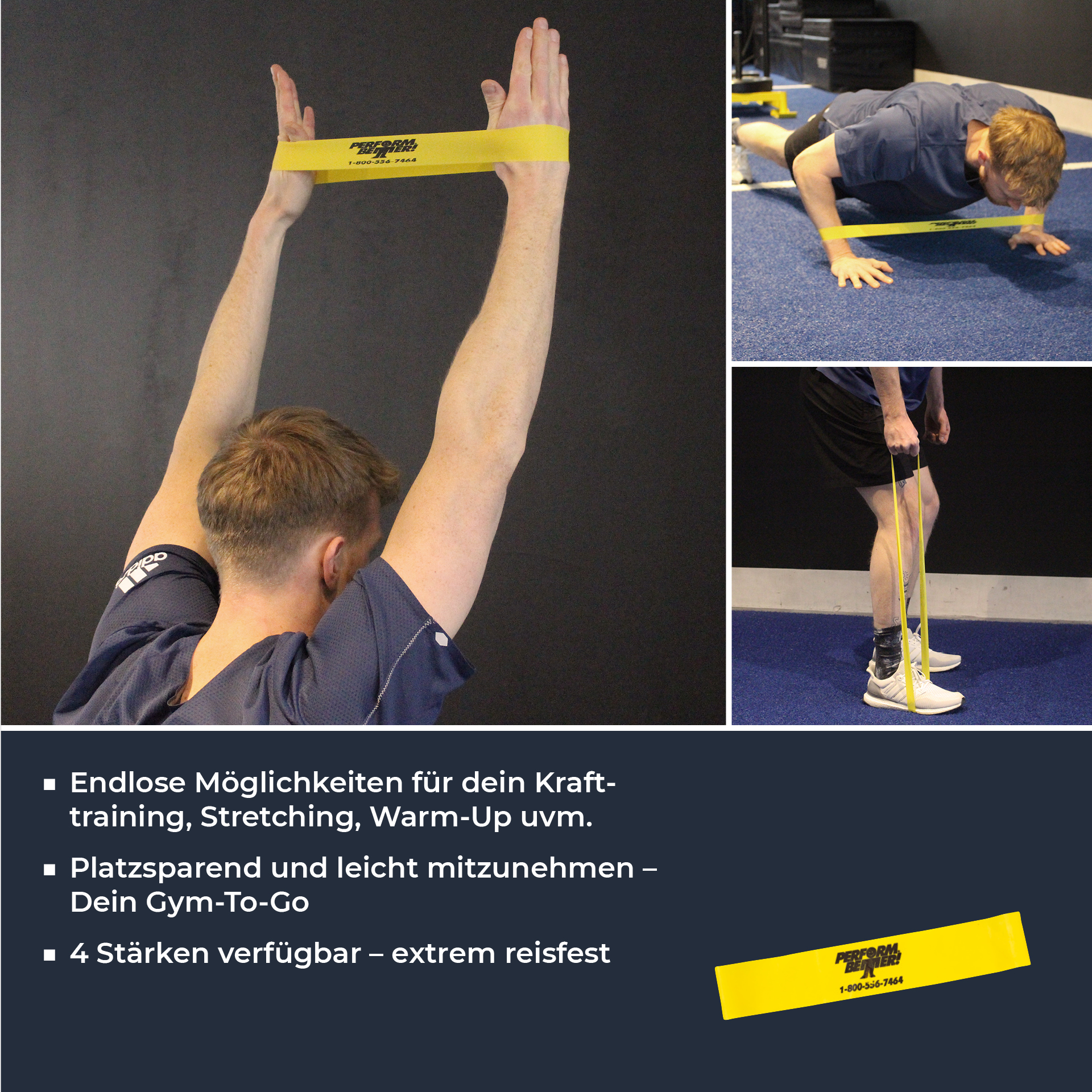 Minibands - 10 x Gelb (leicht) Minibands - 10 x Gelb (leicht)