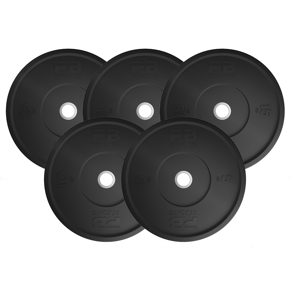 PB Strong Hantelscheibe Gummi Schwarz (Stk) 5 kg PB Strong Hantelscheibe Gummi Schwarz (Stk) 5 kg