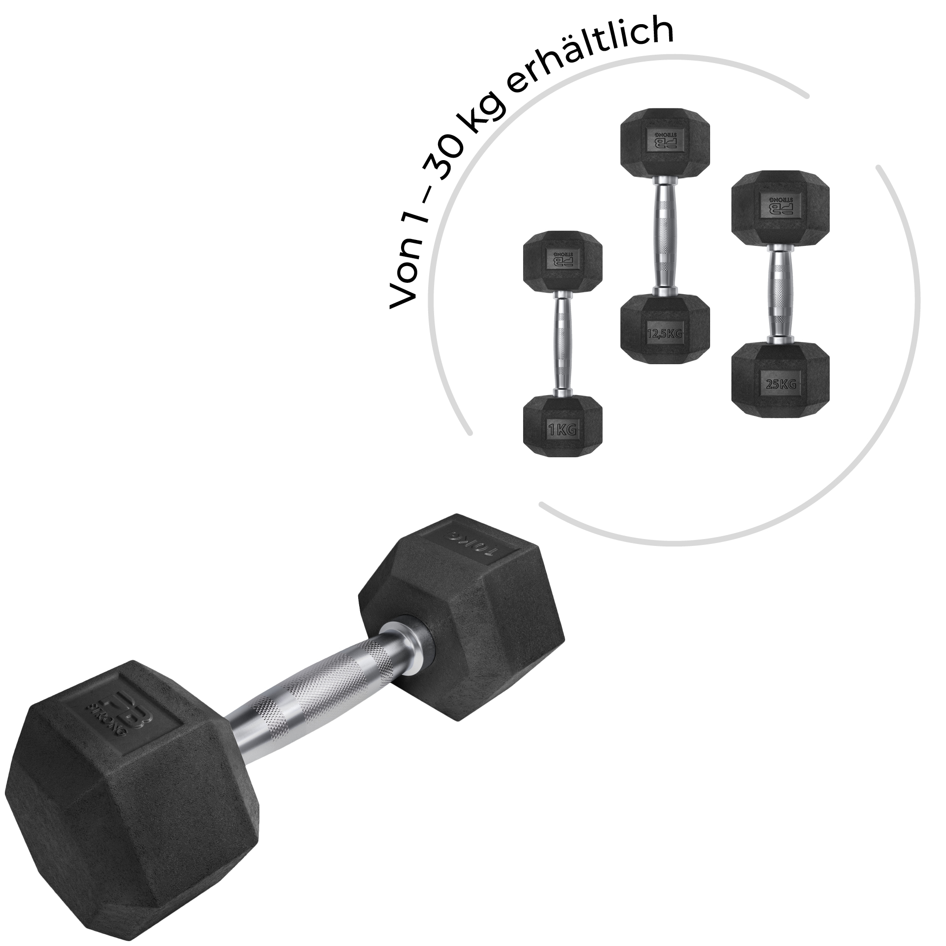 PB Strong Hexhantel (Stk) PB Strong Hexhantel (Stk)