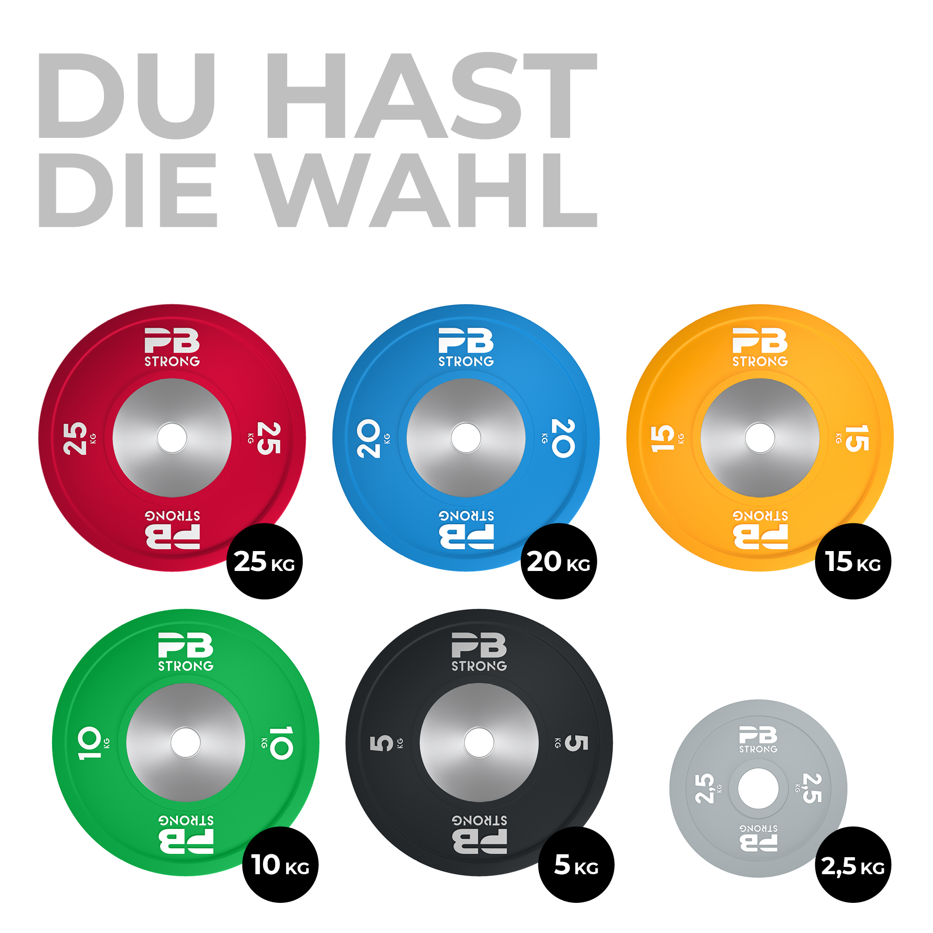 PB Strong Wettkampf Hantelscheibe (Stk) Grau 2,5 kg PB Strong Wettkampf Hantelscheibe (Stk) Grau 2,5 kg