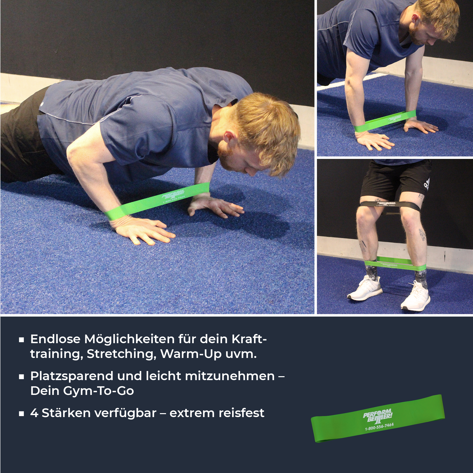 Minibands - 10 x Grün (mittel) Minibands - 10 x Grün (mittel)